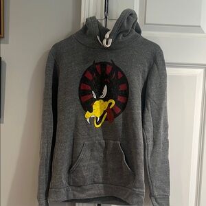 Garcia Family Distressed Wolf Pullover Light Heather Grey Men’s Small